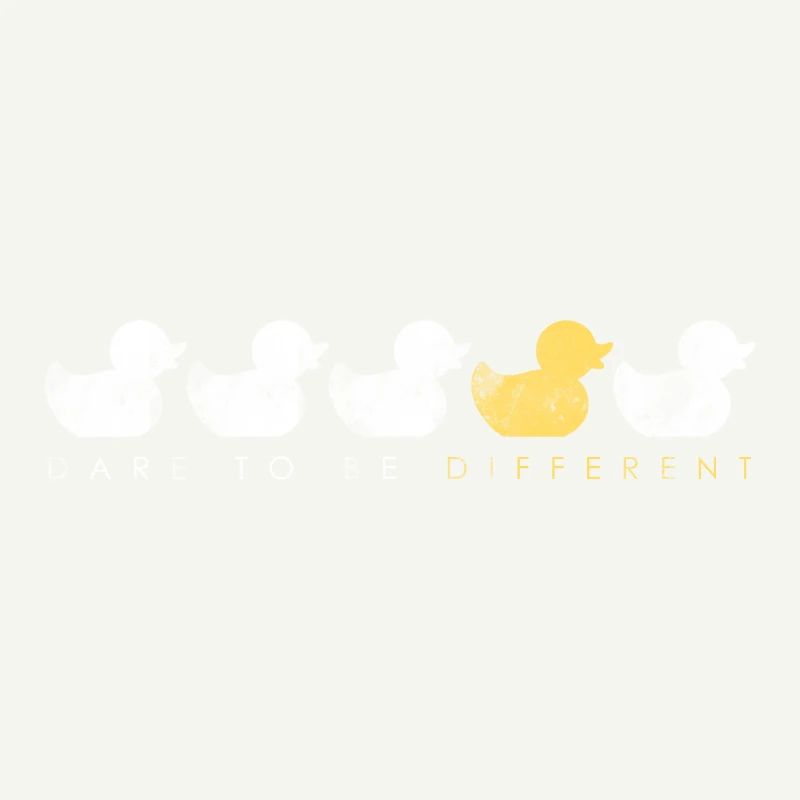 Soyez différent. Poussin de canard