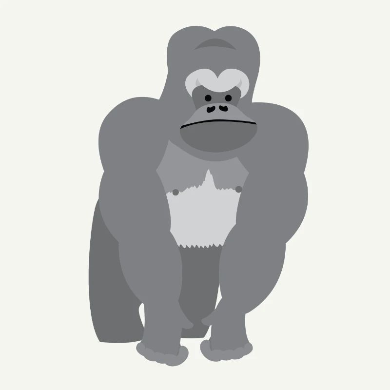Great ape ridgeback Gorilla