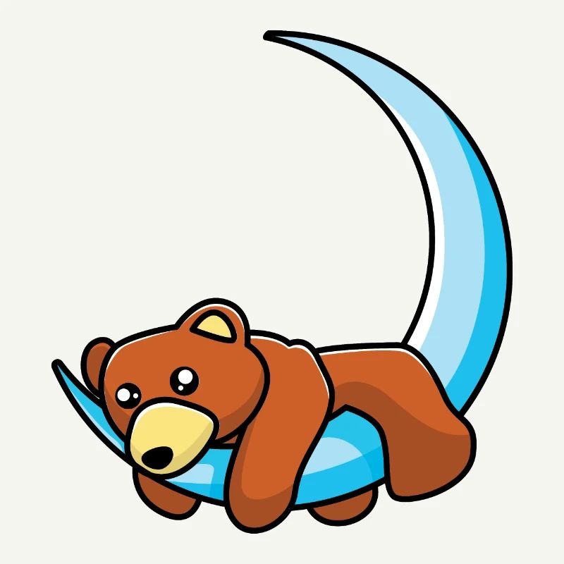 The bear in the moon