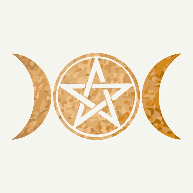 Wiccan symbol triple moon gift idea