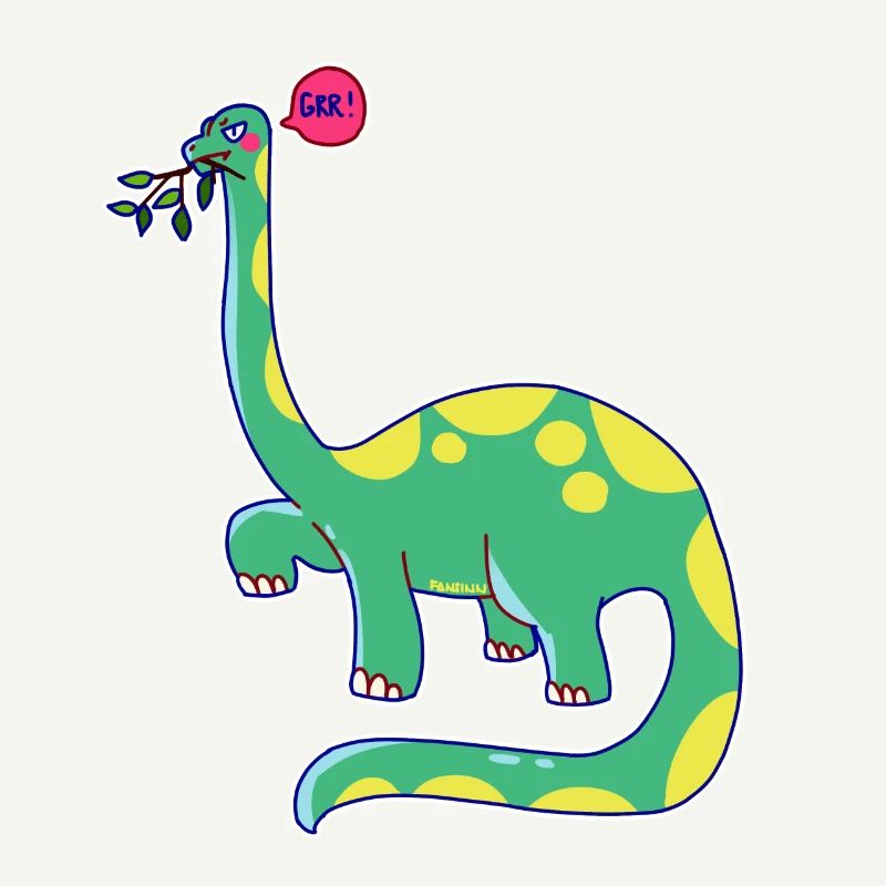 Dinosaur is in a bad mood