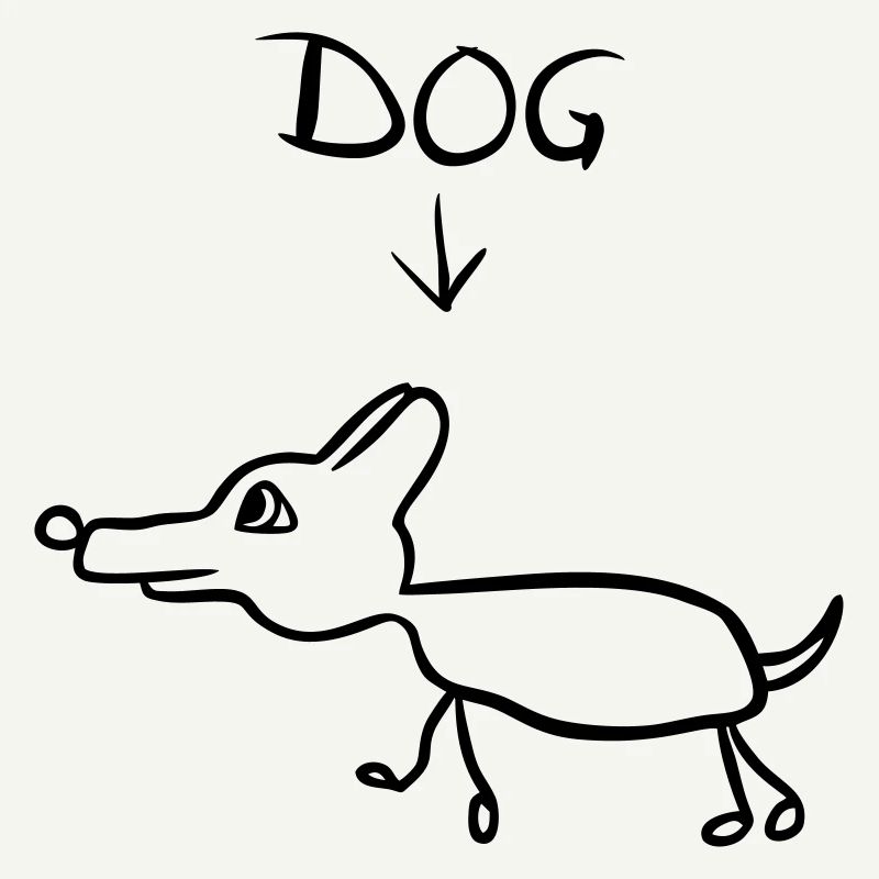 Funny Dog Drawing