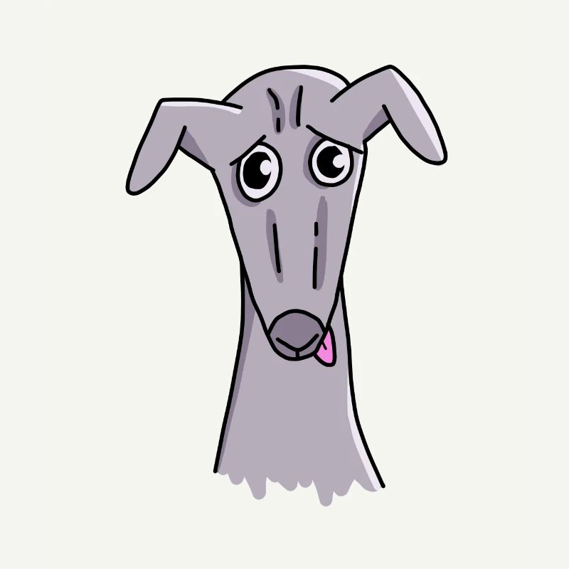 Funny greyhound