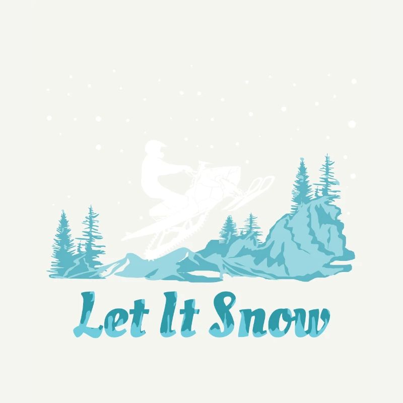 Snowmobile Let It Snow