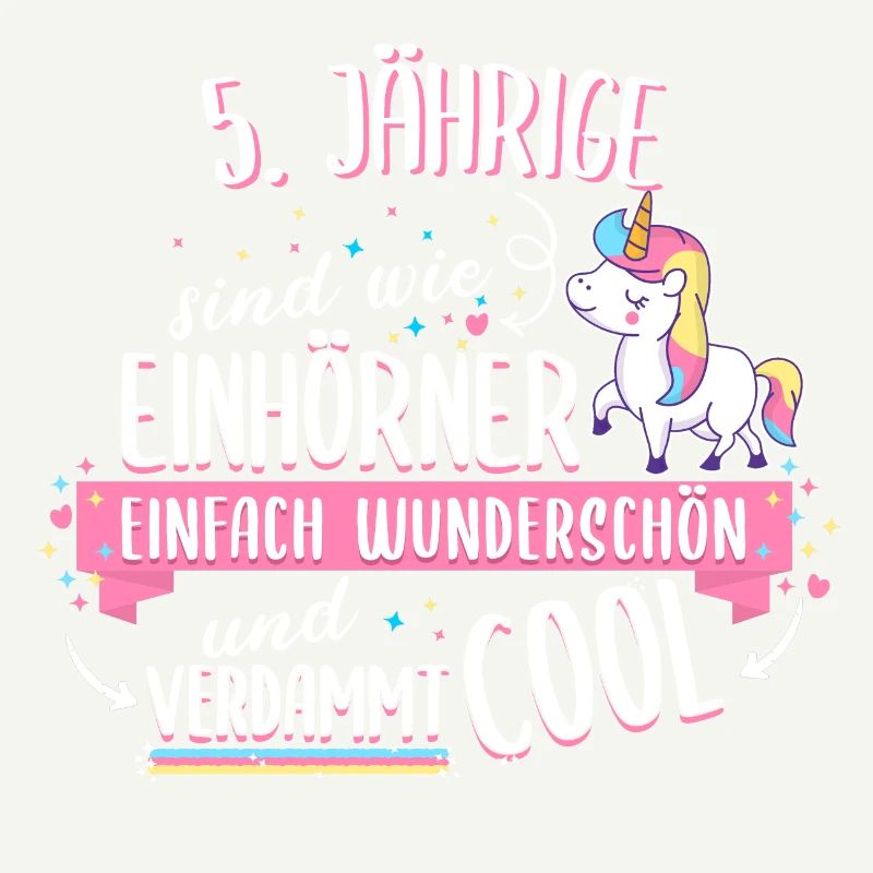 Geburtstag 5 Geburtstag Einhorn Spruch Party