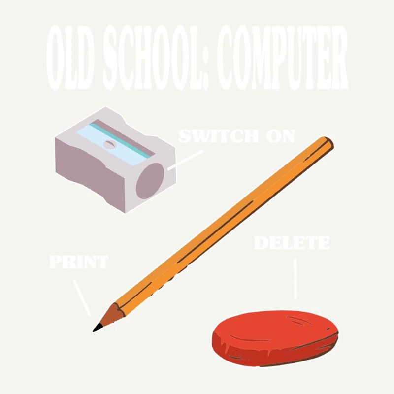 Old school computer pc technology
