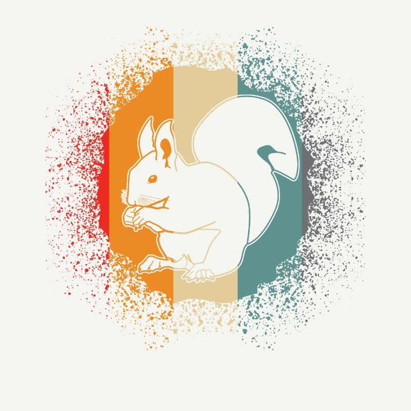Squirrel Squirrel - Écureuil rétro