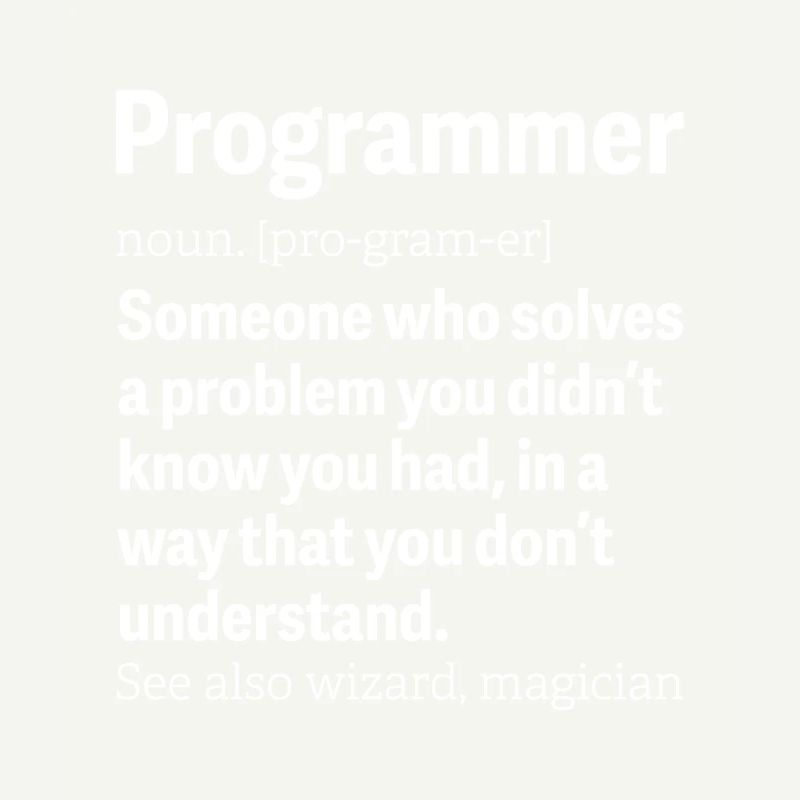 Programmer Wizard Magician Developer Science