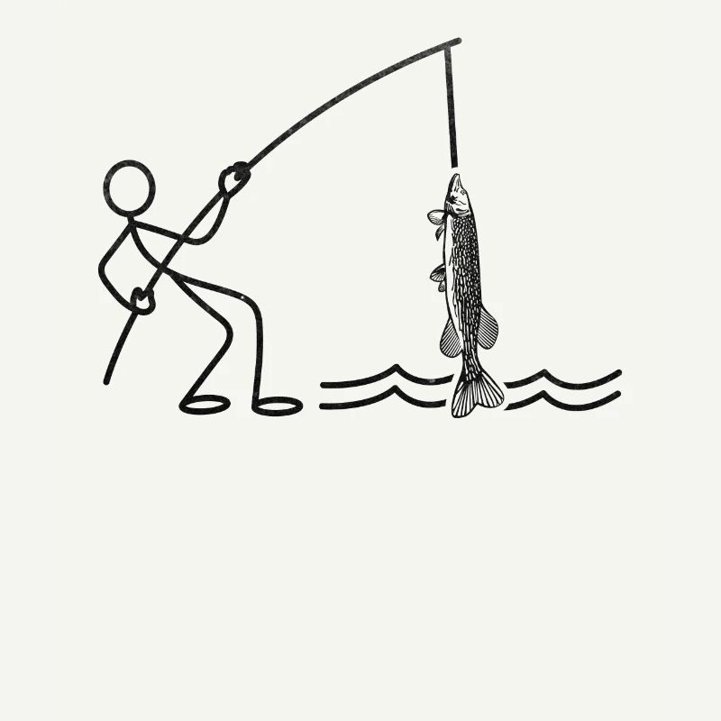 Gar Fish Gar Bâton de pêche Figure Pêche