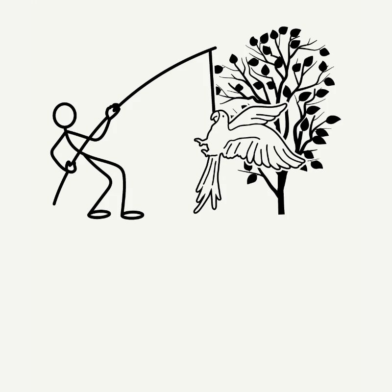 Papagei vom Baum Lustiger