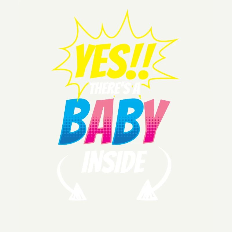 Oui, il y a un bébé dedans mignon bébé enceinte à l’intérieur