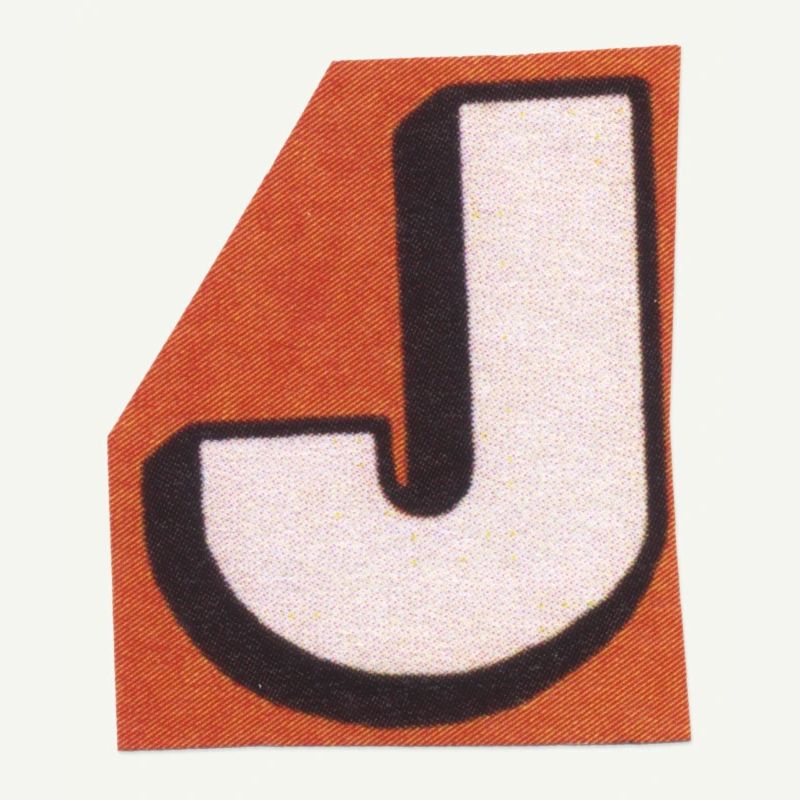 Retro-Buchstabe J