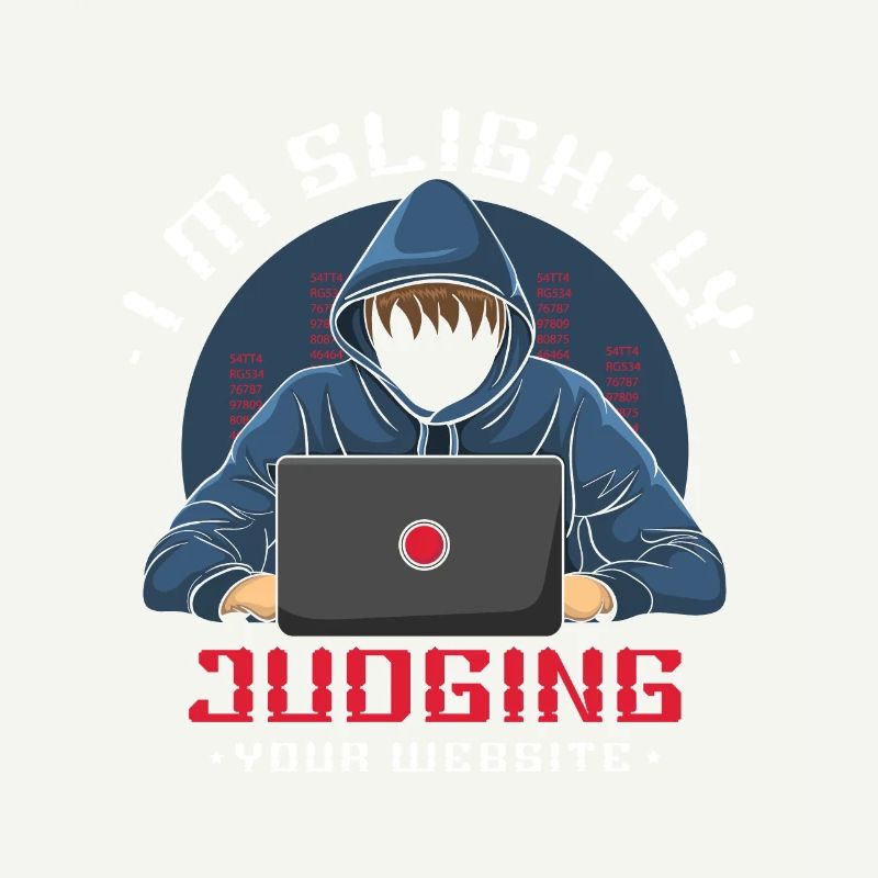 I judge your website web developer easily