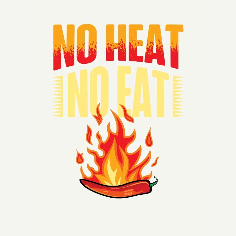 Pas de chaleur Pas de nourriture épicée Saveur Chili Lover