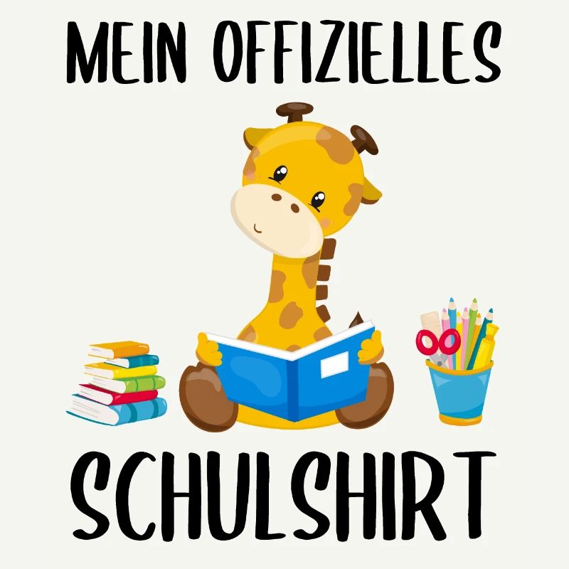 Giraffe Schulshirt Schulbeginn Schule Geschenk