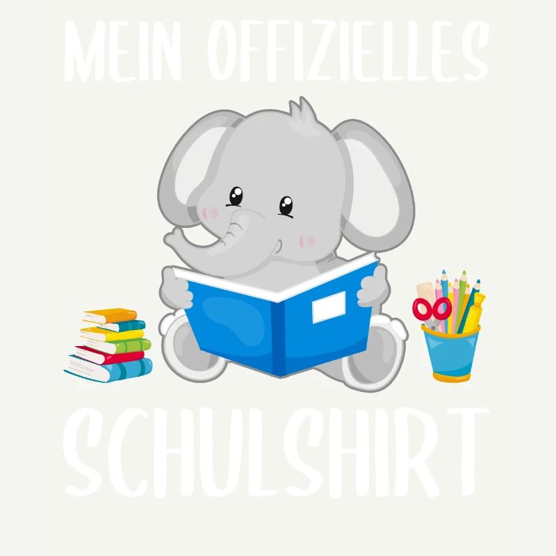 Elefant Schulshirt Schulbeginn Schule Geschenk