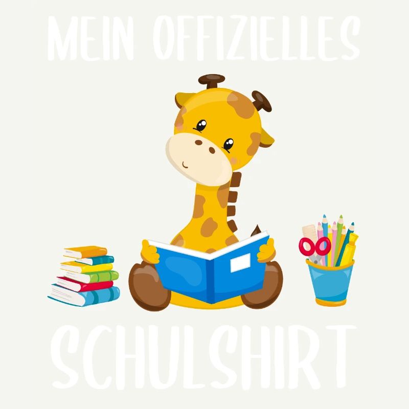 Giraffe Schulshirt Schulbeginn Schule Geschenk