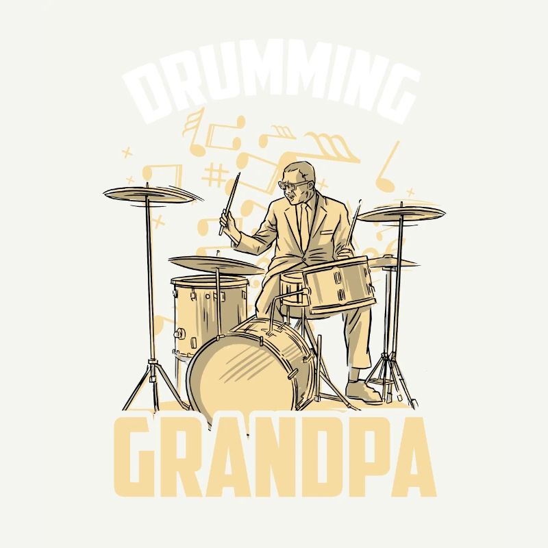 Drummer, Grandpa, Playing the drums, Drums