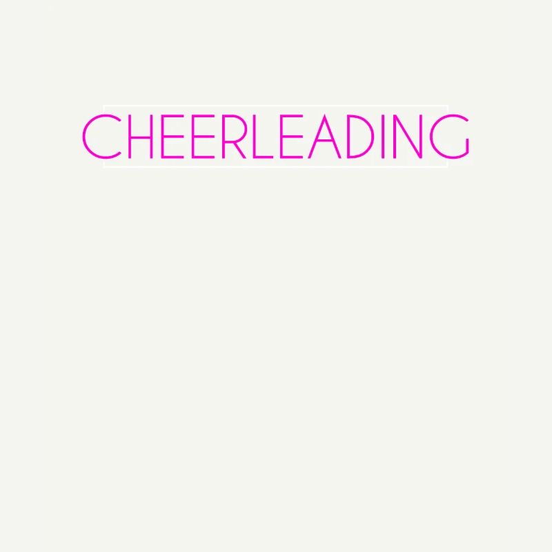 Lettrage de cheerleading