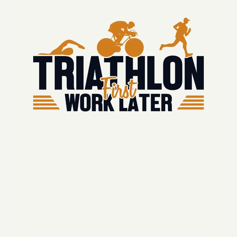 Triathlon First Work Later Triathlet Training