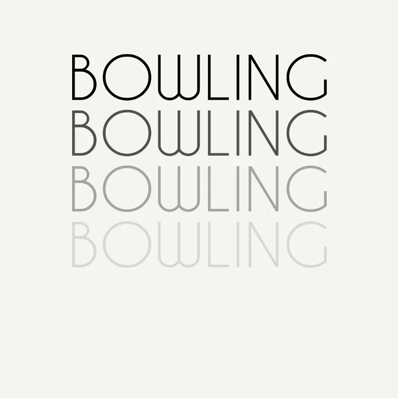 Bowling lettering