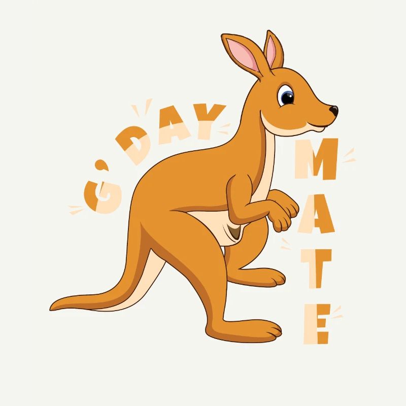Australischer Gruß Australien-Tag Australisch