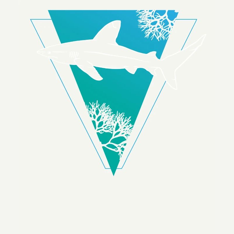Coral Shark Triangular Frame
