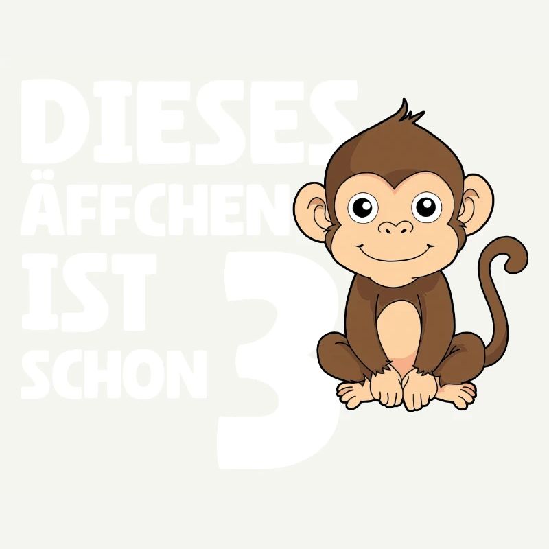 3. Geburtstag 2021 - Dieses Äffchen Ist Schon 3