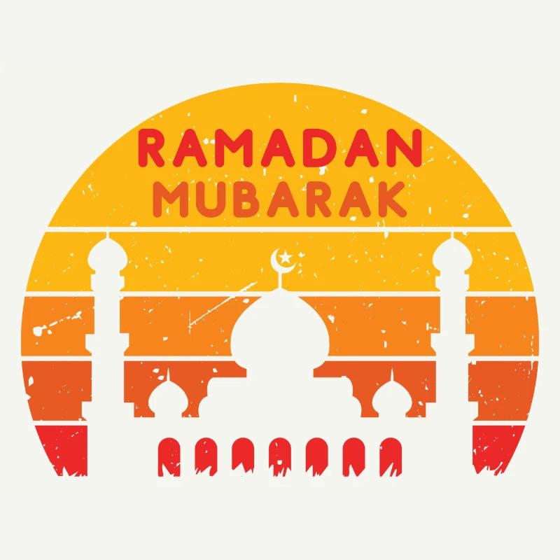 Ramadan Mubarak Sunset Colors
