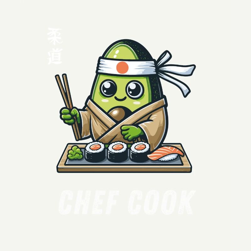 Chef Cuisinier Avocat Cuisson Grill Master