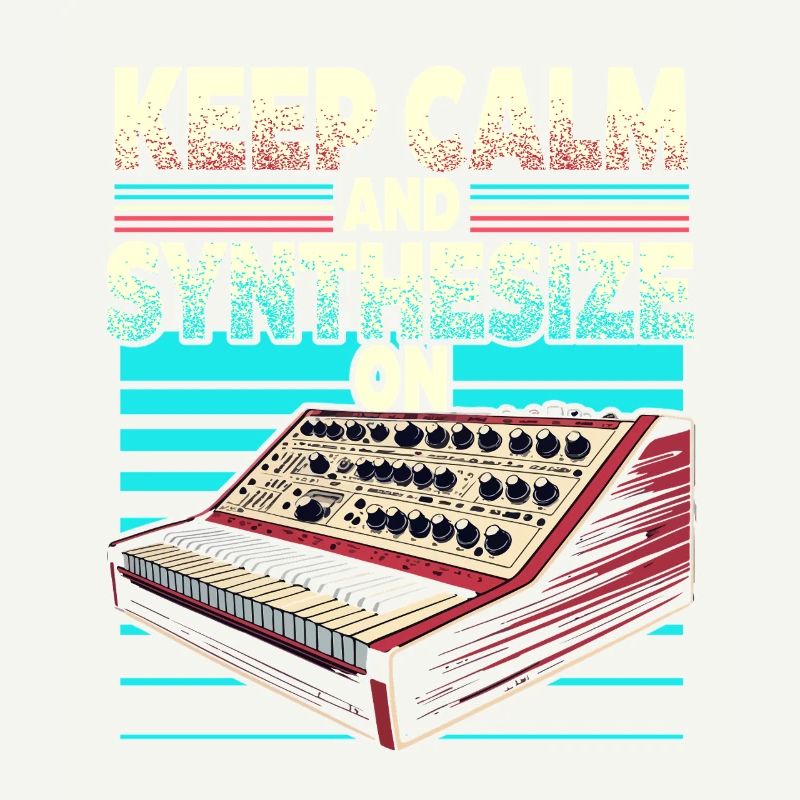 Synthesizer Synth Keep Calm And Synthesize On