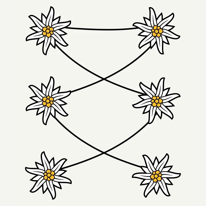 Dirndl apron Edelweiss