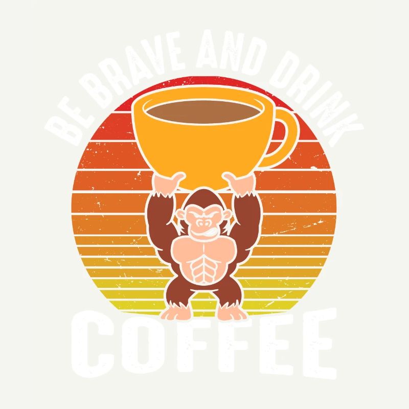 Mutig Sein Und Kaffee Trinken