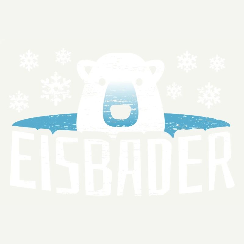 Eisbär Eisbaden Eisbad