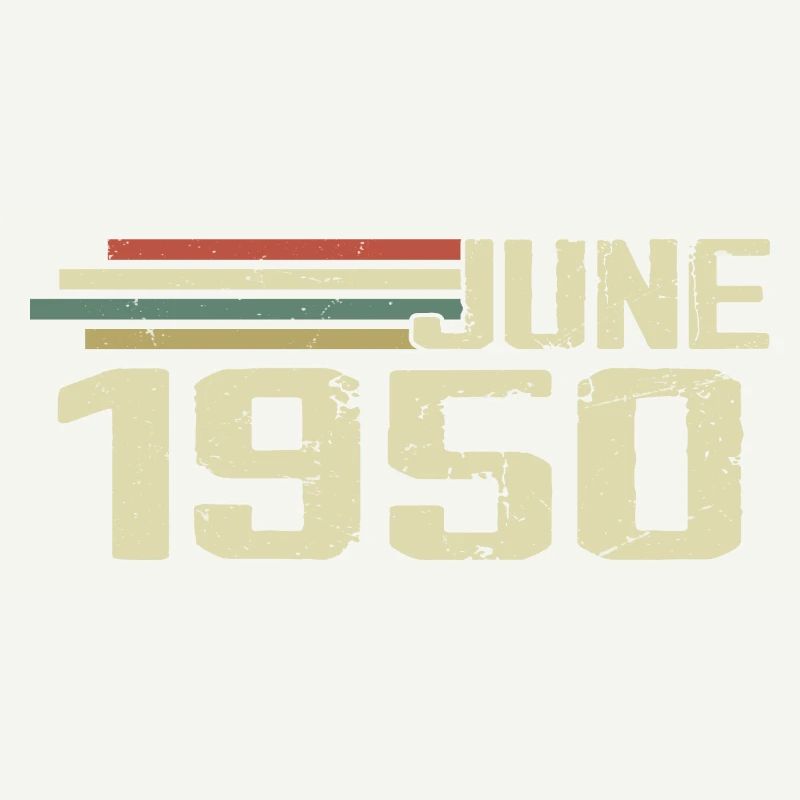 Juni 1950 Jahrestag Juni 1950 Juni 1950 Geburtstag