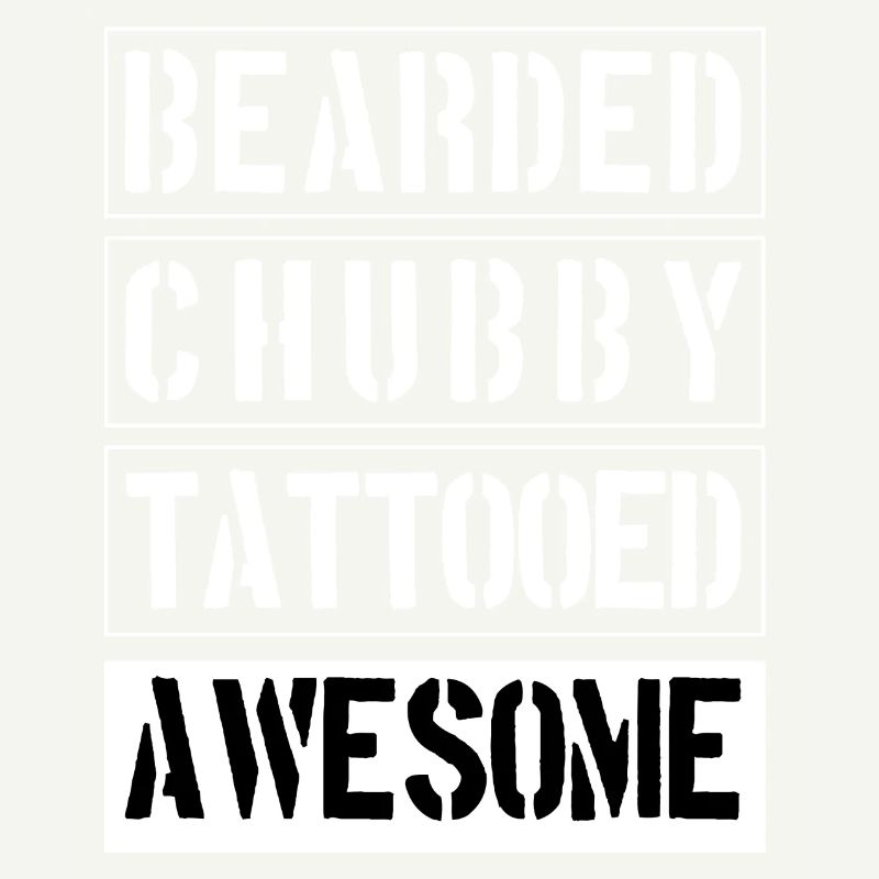 Bearded Chubby Tattooed Awesome