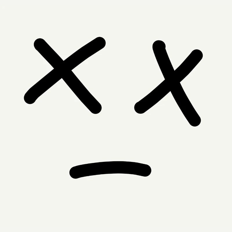Smiley triste X (