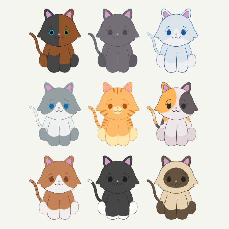 9 petits chatons
