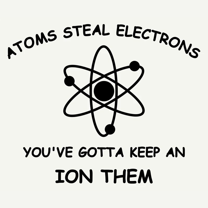Atoms steal electrons
