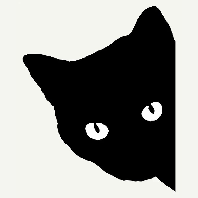 schwarze Katze Geschenk Tierliebe