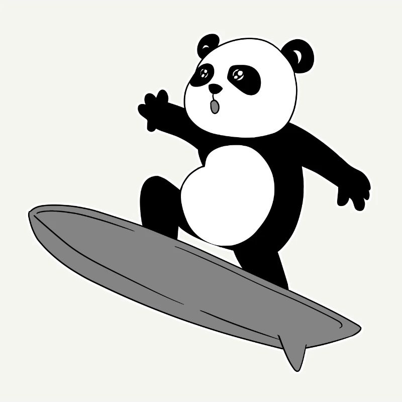 Panda Surfer