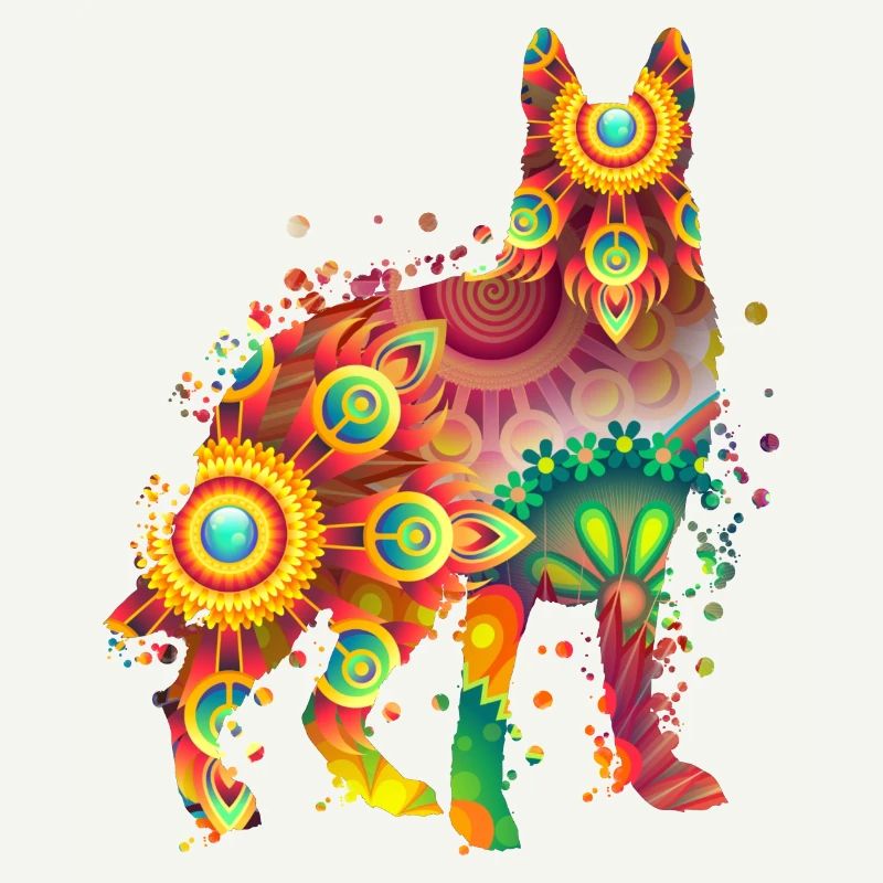 German Sheperd Deutscher Schäferhund Hundedesign