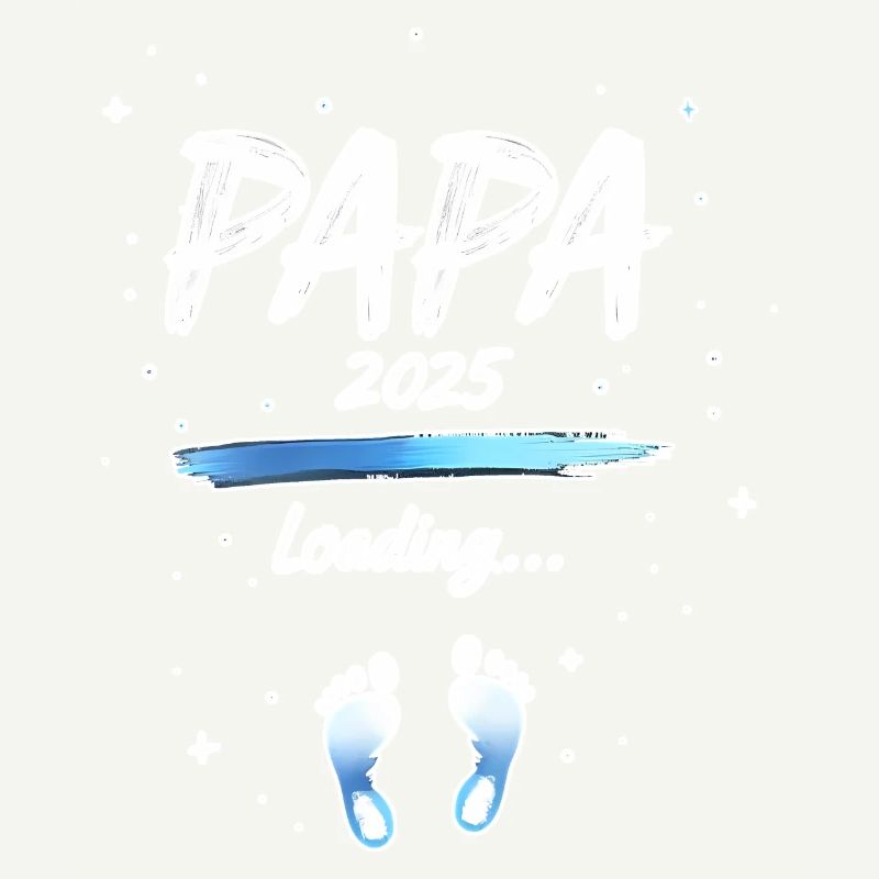 Papa 2025 Loading für Väter Geschenk