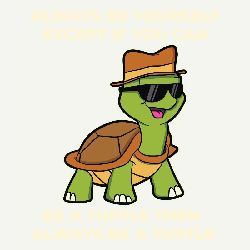 Funny turtle sayings turtle animals gift
