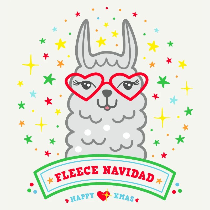 Lama Weihnachtspullover Weihnachtsgeschenk Alpaka