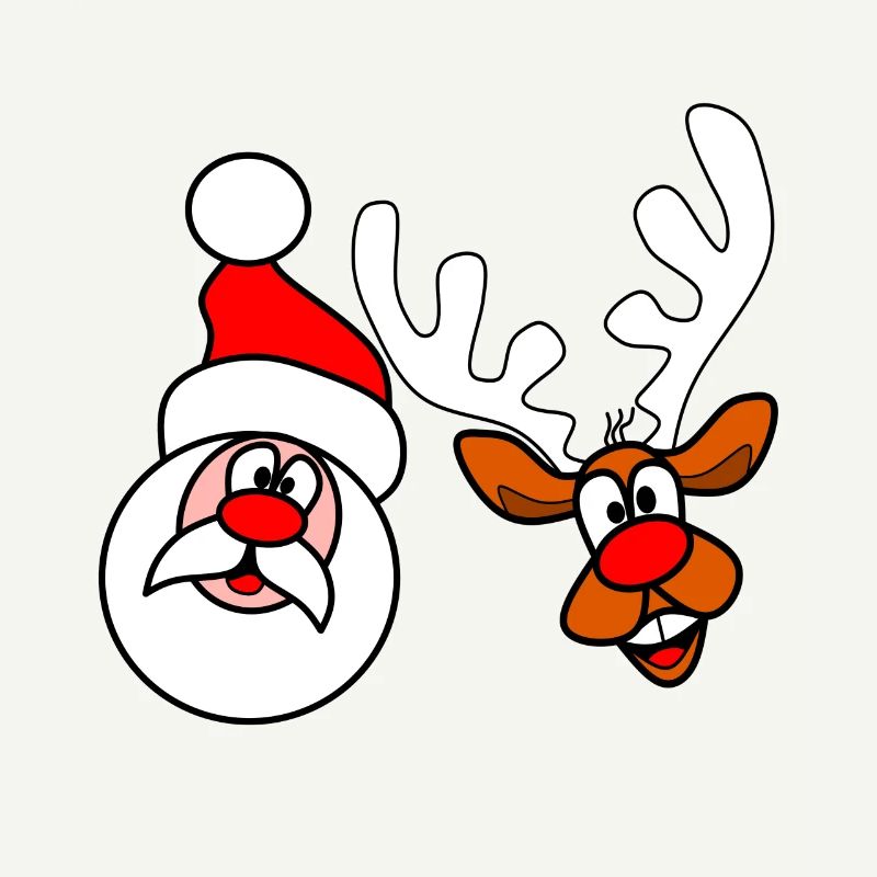 Weihnachtsmann & Rentier