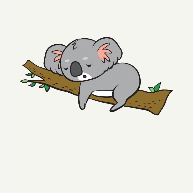 Koala - schläft auf Ast