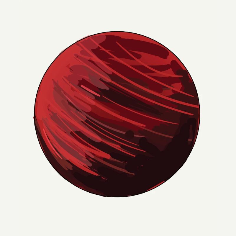 Kreis Roter Kreis Symobl Formen Planet