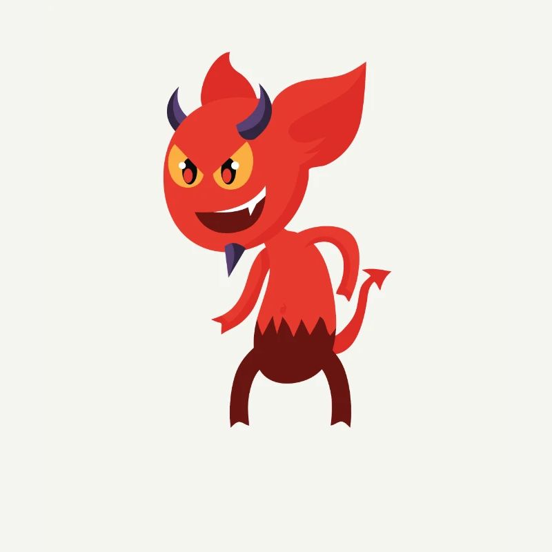 Diable de dessin animé