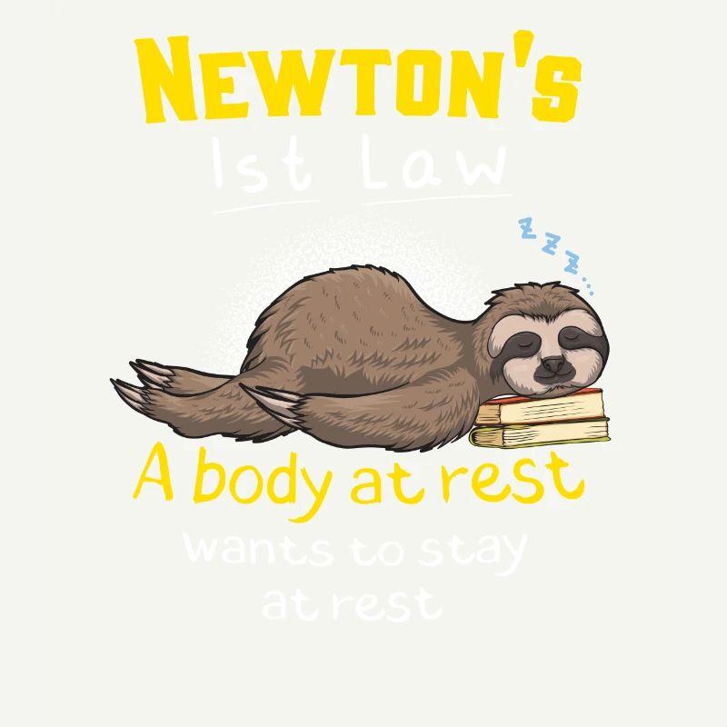 Newton's First Law Funny Physics Joke